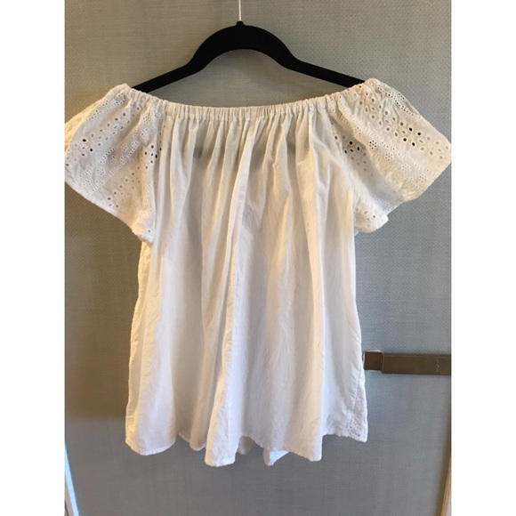 Anthropologie Off-the-Shoulder Eyelet Blouse - Picture 2 of 2